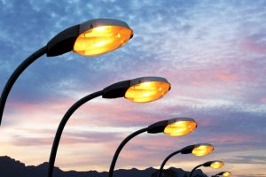 Street lighting and General Illumination options for residential complexes: HPSV, LED, Fluorescent and Solar