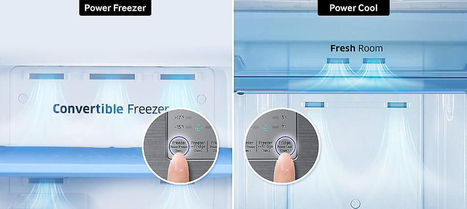 Samsung fridge review: Power freezer and Power Cool